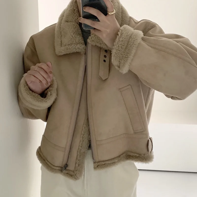 Модная уличная одежда, Женская куртка в стиле пэчворк, Осень-зима 2022, новое свободное короткое пальто на молнии с отворотом и длинным рукаво...
Модная уличная одежда, Женская куртка в стиле пэчворк, Осень-зима 2022, новое свободное короткое пальто на молнии с отворотом и длинным рукаво...