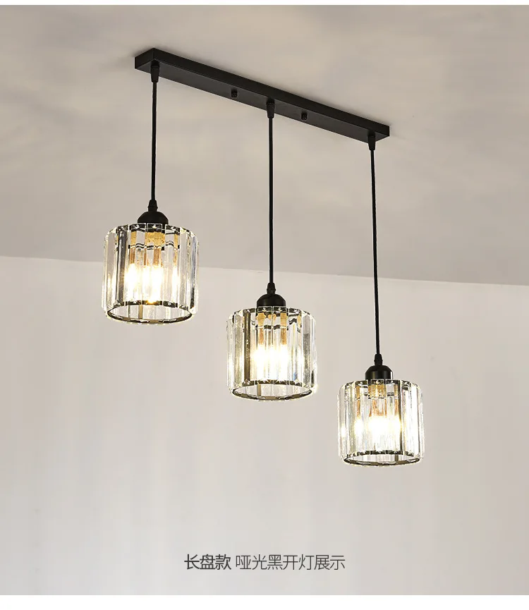 Free Shipping Nordic LED Modern Minimalist Three-head Chandelier Personality Bar Restaurant Metal Crystal Pendant Lamp Light
Free Shipping Nordic LED Modern Minimalist Three-head Chandelier Personality Bar Restaurant Metal Crystal Pendant Lamp Light