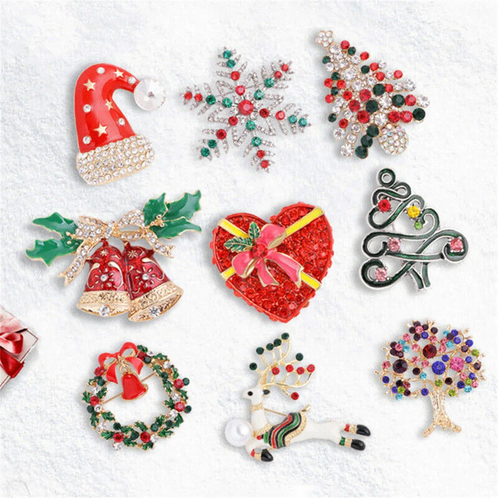 Crystal Rhinestone Christmas Brooch For Women Girls Snowflake Christmas Tree Christmas Elk Brooch Sweater Accessories 2021 New
Crystal Rhinestone Christmas Brooch For Women Girls Snowflake Christmas Tree Christmas Elk Brooch Sweater Accessories 2021 New