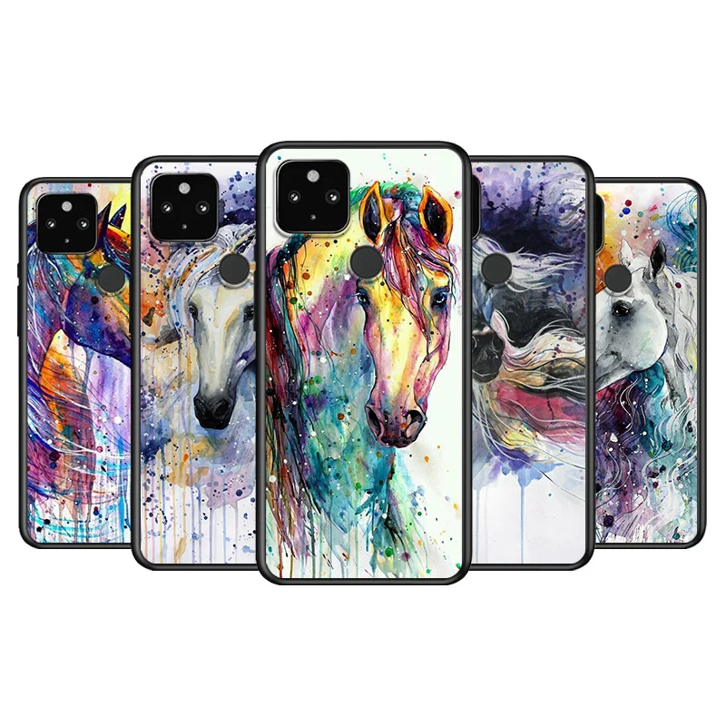 Oil Painting Cute Horse Soft TPU Silicone Black Cover For Google Pixel 5 4A 5G 4 XL Phone Case
Oil Painting Cute Horse Soft TPU Silicone Black Cover For Google Pixel 5 4A 5G 4 XL Phone Case