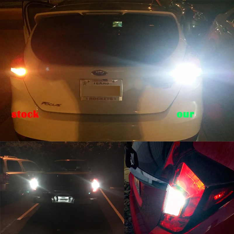 2x W16W T15 светодиодная автомобильная лампа заднего хода ксеноновая белая для Mitsubishi