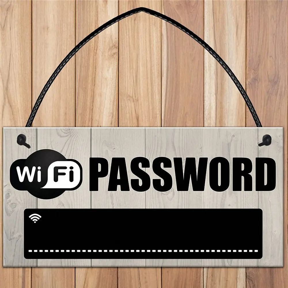 Деревянный знак пароля Wi-Fi подвесная меловая доска таблички для кофе-бара