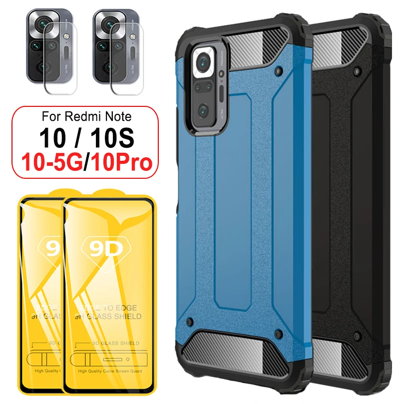 Reinforced Shockproof Case for Xiaomi Redmi Note 10S 10 Pro Rugged Case+Glass Note 10Pro Cover Armor Case on Redmi Note10 Pro 5G
Reinforced Shockproof Case for Xiaomi Redmi Note 10S 10 Pro Rugged Case+Glass Note 10Pro Cover Armor Case on Redmi Note10 Pro 5G