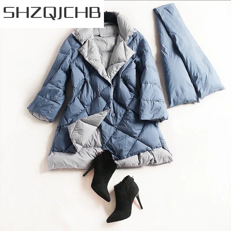 SHZQ Fashion Women's Down Jacket Warm 90% White Duck Down Coat Female Korean Autumn Winter Parkas Woman 2021 Mujeres Abrigos 3
SHZQ Fashion Women's Down Jacket Warm 90% White Duck Down Coat Female Korean Autumn Winter Parkas Woman 2021 Mujeres Abrigos 3