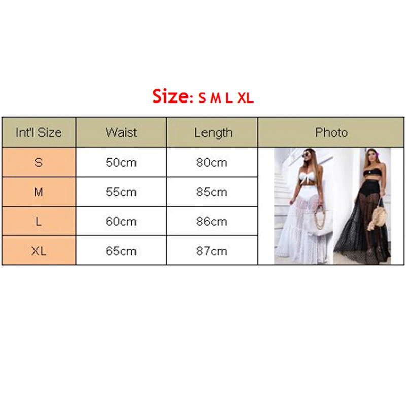 Women Mesh Sheer Maxi Skirt Wrap Skirt Beach Tulle See Through Dress Beachwear Swimwear Bikini Wear Cover Up Lace Crochet Dress
Women Mesh Sheer Maxi Skirt Wrap Skirt Beach Tulle See Through Dress Beachwear Swimwear Bikini Wear Cover Up Lace Crochet Dress