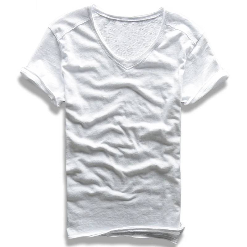 Fashion Casual Men T Shirt Deep V Neck Vintage Men T Shirts Brand Designer European Style Outfit Clothes Summer Streetwear A750
Fashion Casual Men T Shirt Deep V Neck Vintage Men T Shirts Brand Designer European Style Outfit Clothes Summer Streetwear A750
