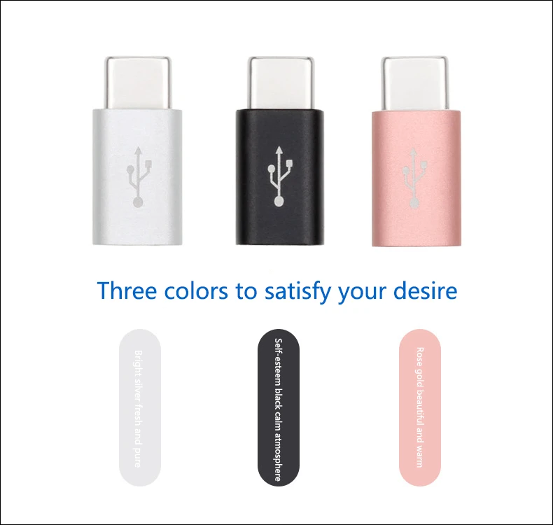 

Type C Adapter USB C Female to USB2.0 Male Converter Type-C OTG Cable for Samsung Galaxy s8 s9 Huawei P20 Data Transfer