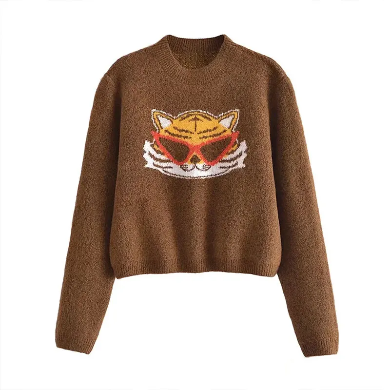 Woman 2022 Spring Vintage Animal Pattern Cartoon Knitted Sweater Pullover Long Sleeve Sweater Soft Warm Casual Street Tops
Woman 2022 Spring Vintage Animal Pattern Cartoon Knitted Sweater Pullover Long Sleeve Sweater Soft Warm Casual Street Tops