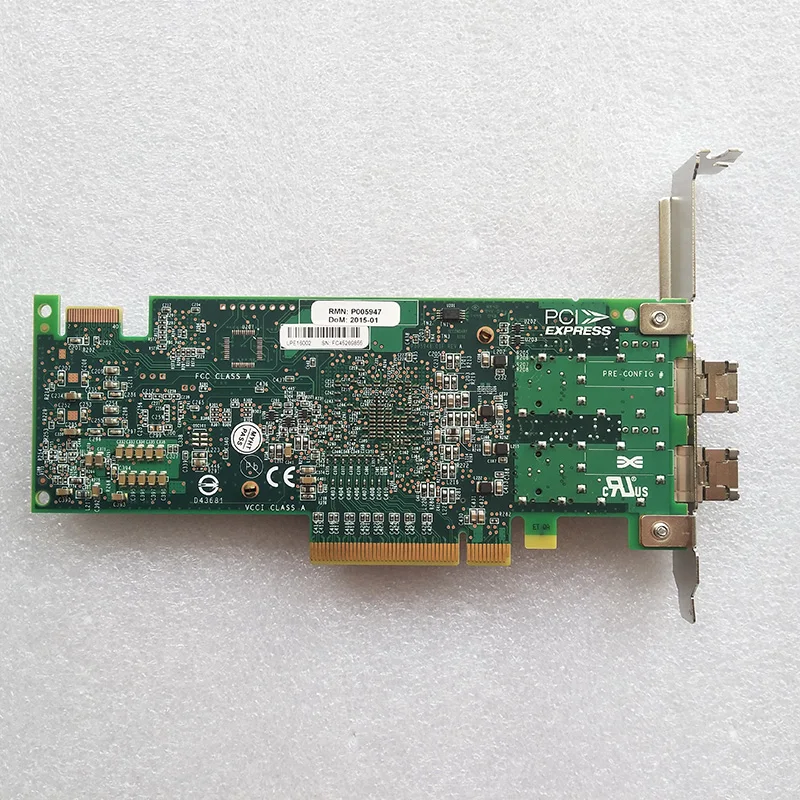 Pulled EN0A 577F 00E3496 00E9266 74Y2221 PCIe2 16Gb 2port Fibre Channel Adapter
Pulled EN0A 577F 00E3496 00E9266 74Y2221 PCIe2 16Gb 2port Fibre Channel Adapter