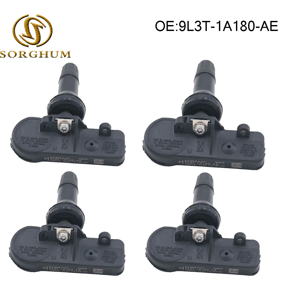 NEW SET(4) Tire Pressure Monitoring Sensor TPMS For Ford 9L3T-1A180-AE TPMS12
NEW SET(4) Tire Pressure Monitoring Sensor TPMS For Ford 9L3T-1A180-AE TPMS12