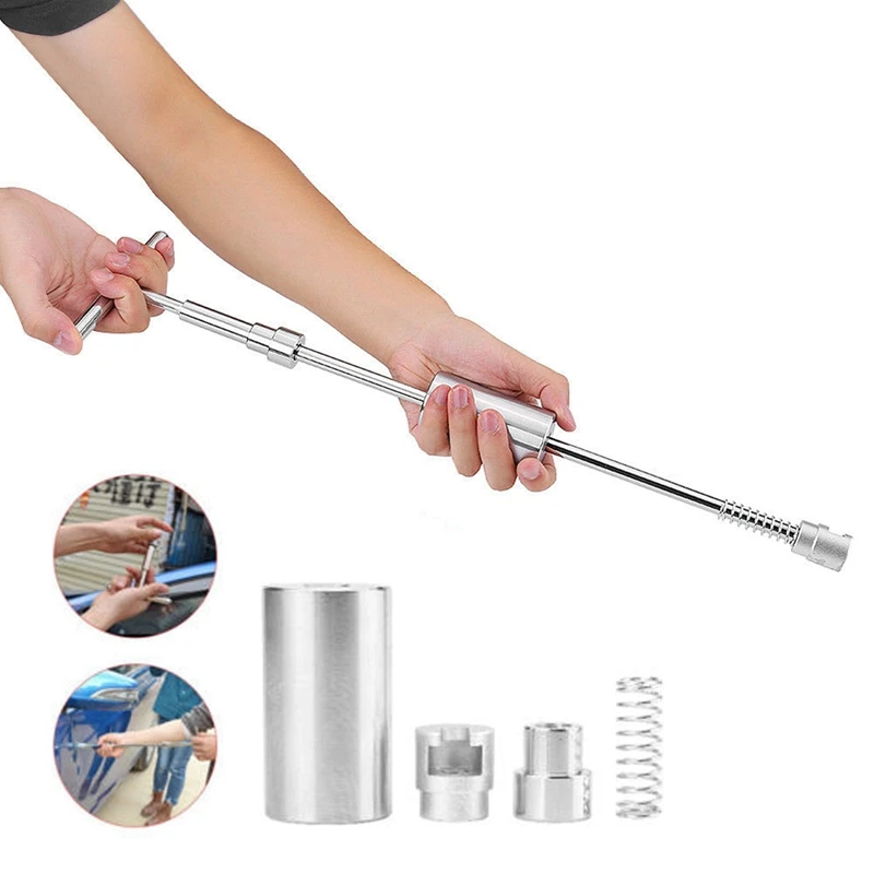 Car Paintless Dent Repair Puller Kit Adjustable T-Bar Tool with 2 Use Ways for Car Auto Body Hail Damage Dent Removal
Car Paintless Dent Repair Puller Kit Adjustable T-Bar Tool with 2 Use Ways for Car Auto Body Hail Damage Dent Removal