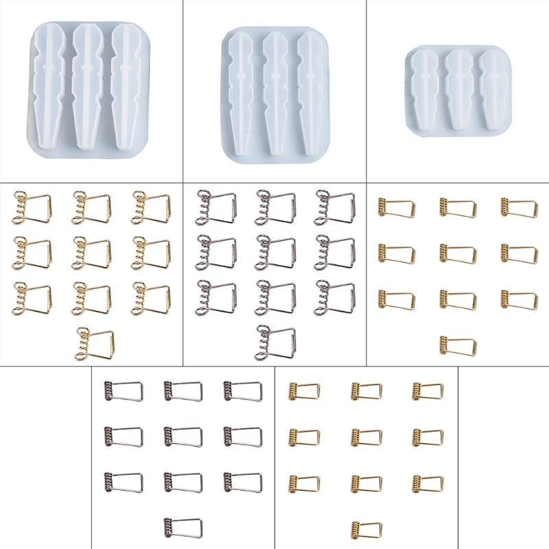 Clips Clamps Silicone Mould DIY Crafts Jewelry Making Crystal Epoxy Resin Mold 
Clips Clamps Silicone Mould DIY Crafts Jewelry Making Crystal Epoxy Resin Mold