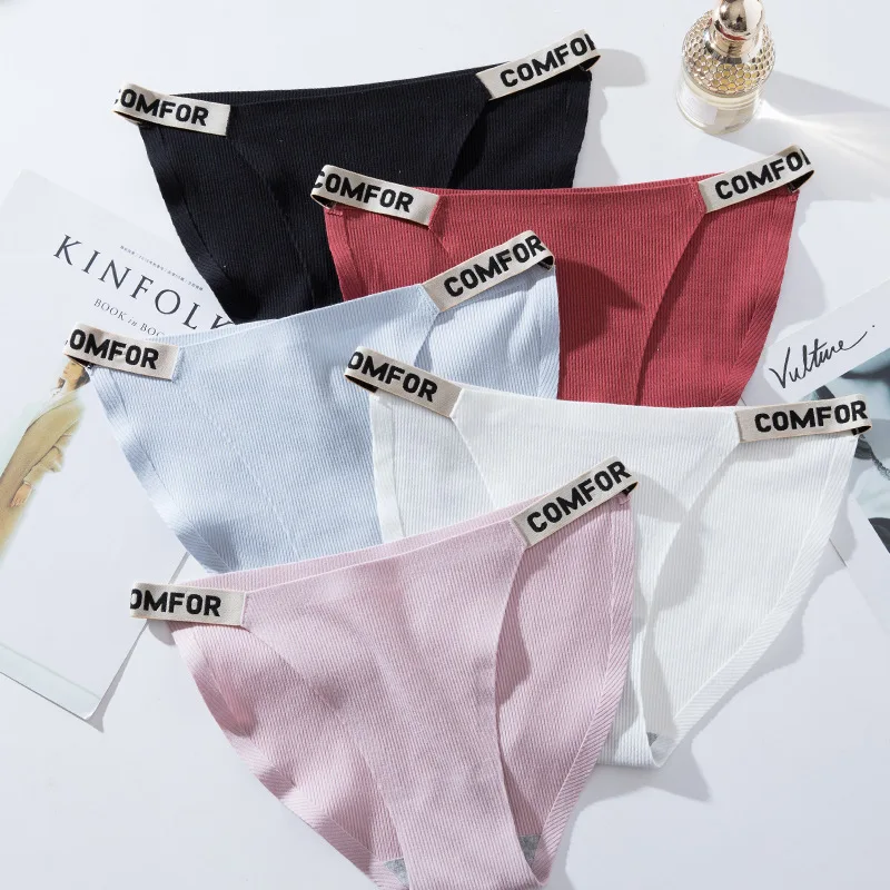 2021 Women's Cotton Underwear Sexy Letter Panties Fashion Sports Comfort Briefs Mid Waist Seamless Underpants Female Lingerie
2021 Women's Cotton Underwear Sexy Letter Panties Fashion Sports Comfort Briefs Mid Waist Seamless Underpants Female Lingerie