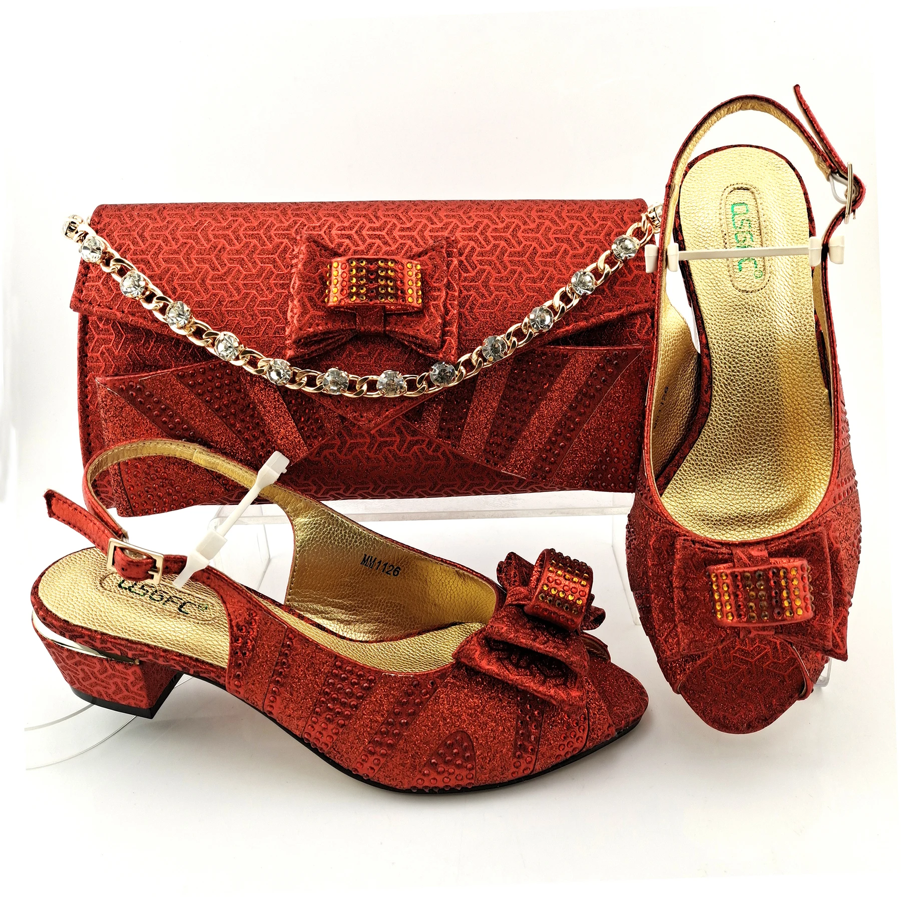 Red color shoes and bags to match fashion shoes for bag and shoes set African women party shoes
Red color shoes and bags to match fashion shoes for bag and shoes set African women party shoes