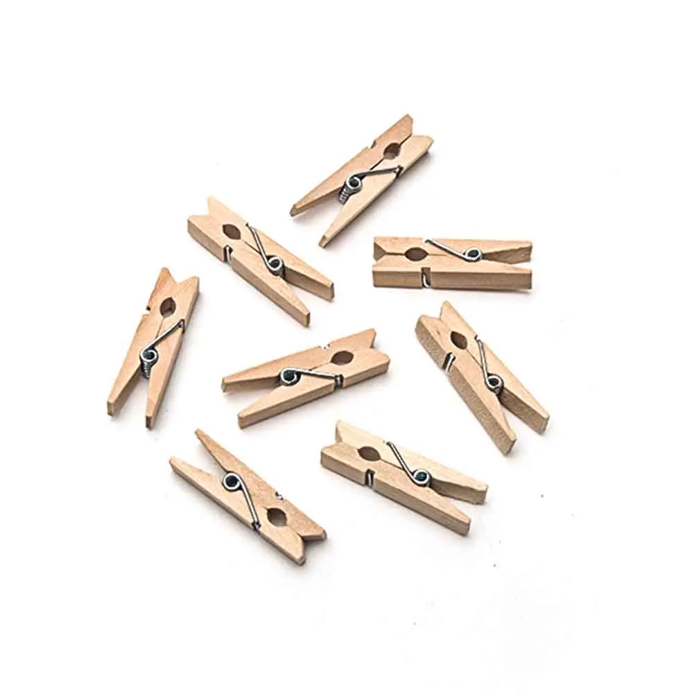 50pcs Photo Peg Mini Paper Home Clothes DIY Reusable Multifunctional Craft Wooden Clip
50pcs Photo Peg Mini Paper Home Clothes DIY Reusable Multifunctional Craft Wooden Clip