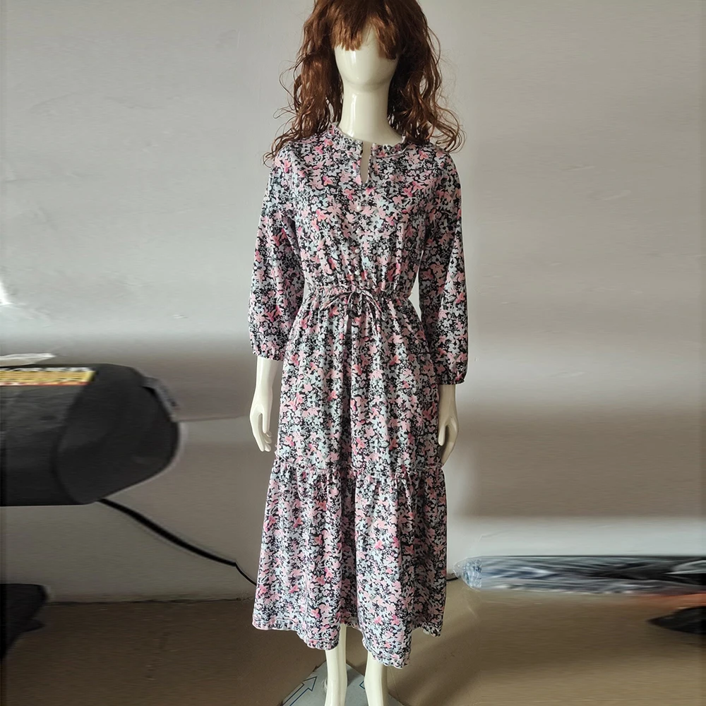 New Vintage Floral Print Maxi Dresses For Women Summer 2021 Long Sleeve V-Neck Ruffles Ladies Spring Casual Party Dress Vestidos
New Vintage Floral Print Maxi Dresses For Women Summer 2021 Long Sleeve V-Neck Ruffles Ladies Spring Casual Party Dress Vestidos