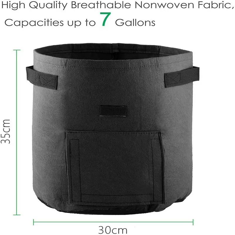 2pcs non-woven felt planting bags Gallon Grow Bags Felt Gardening Fabric Pot Vegetable Growing Flower Gardening Planter Pots
2pcs non-woven felt planting bags Gallon Grow Bags Felt Gardening Fabric Pot Vegetable Growing Flower Gardening Planter Pots
