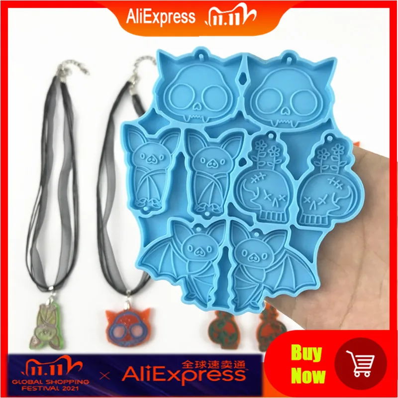 Bat Shaped Earrings Epoxy Resin Mold Jewelry Necklace Pendant Silicone Mould DIY Crafts Ear Drop Dangle Decorations Casting Tool
Bat Shaped Earrings Epoxy Resin Mold Jewelry Necklace Pendant Silicone Mould DIY Crafts Ear Drop Dangle Decorations Casting Tool