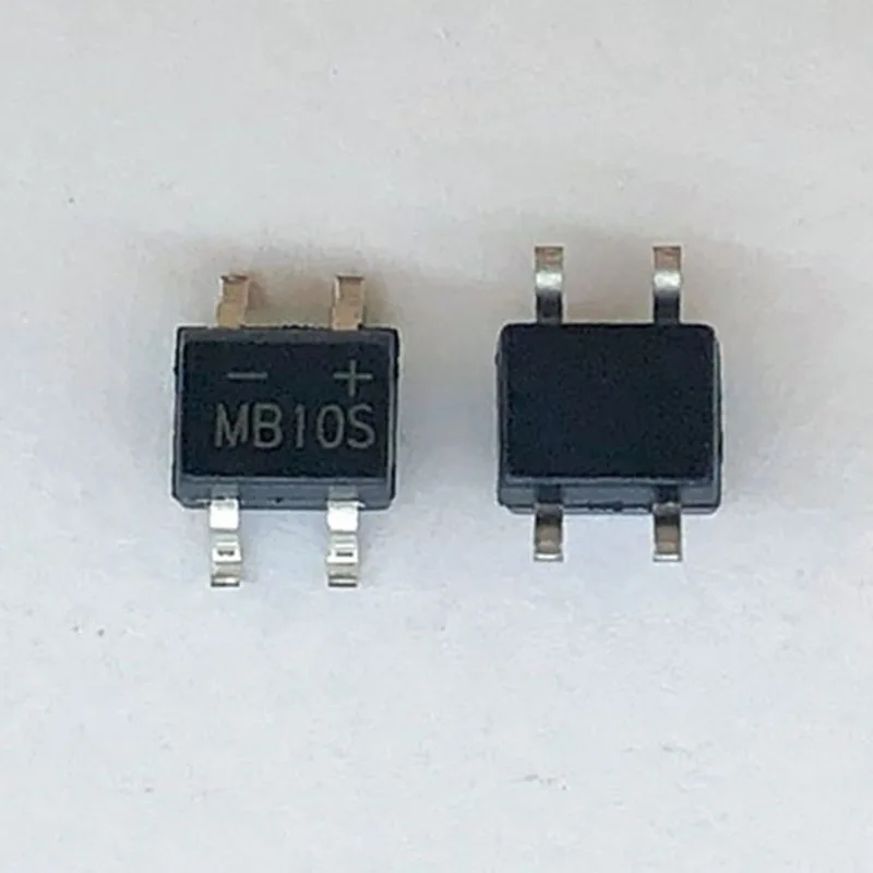 50 шт./лот MB10S SMD мостовой выпрямительный диод 1000 А 0 5 В MBS SOP 4 однофазный вольт MB 10S