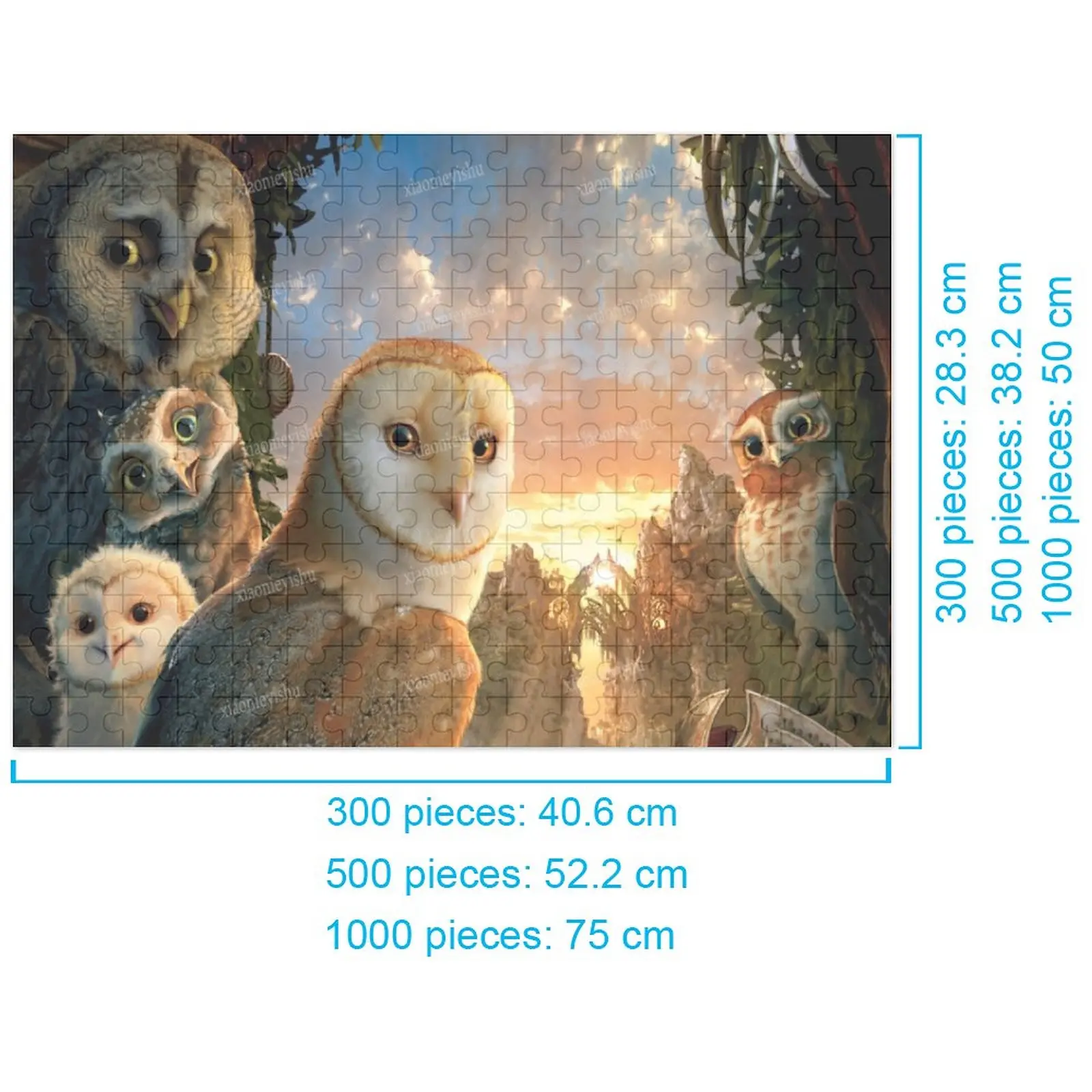 Деревянная головоломка в виде совы, 300, 500, 1000 шт., пазл, Семейная Игра, подарок, игрушка, комиксы, сложное украшение для стены
Деревянная головоломка в виде совы, 300, 500, 1000 шт., пазл, Семейная Игра, подарок, игрушка, комиксы, сложное украшение для стены
