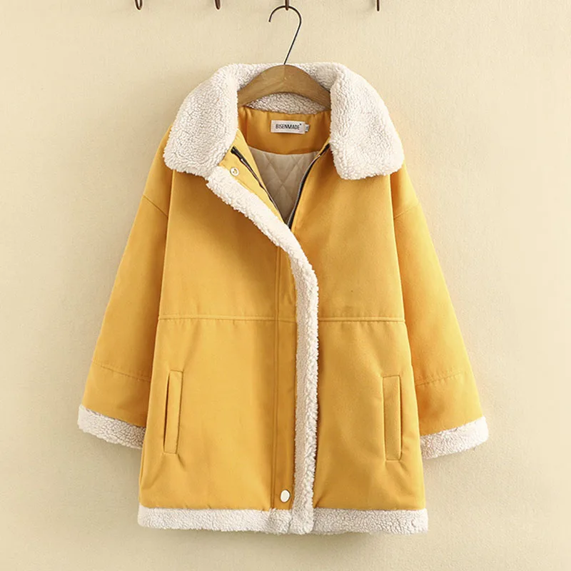 Women Clothing Parka Plus Size Winter 2021 New Fashion Woolen Fabric Splice Shorn Sheepskin Jacket Long Sleeve Quilted Coat
Women Clothing Parka Plus Size Winter 2021 New Fashion Woolen Fabric Splice Shorn Sheepskin Jacket Long Sleeve Quilted Coat
