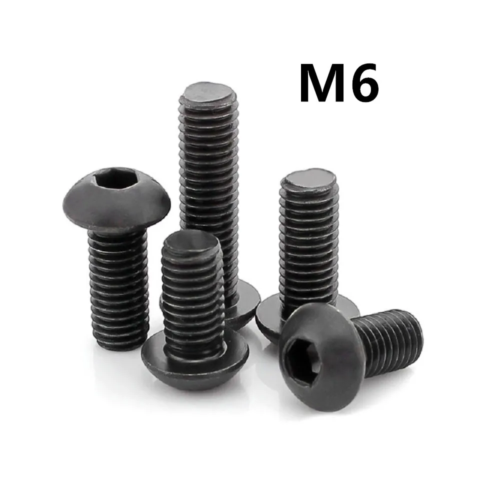 Винты M6x8/10/12/14/16/60 мм GB70.2 черные из нержавеющей стали 100 с круглой головкой, винты в виде грибов с шестигранным отверстием, кнопка, головка, винт ISO7380, 304 шт.
Винты M6x8/10/12/14/16/60 мм GB70.2 черные из нержавеющей стали 100 с круглой головкой, винты в виде грибов с шестигранным отверстием, кнопка, головка, винт ISO7380, 304 шт.