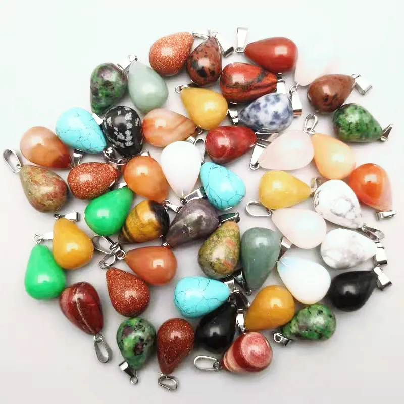 Natural Stone Pendant water Drops Pendants diy Lapis Opal Pink Purple Crystal Fashion Charms Jewelry accessories women men
Natural Stone Pendant water Drops Pendants diy Lapis Opal Pink Purple Crystal Fashion Charms Jewelry accessories women men
