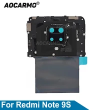 Aocarmo For Redmi Note 9S Motherboard Main Board Cover With NFC Module Antenna Signal Cover Camera Lens Frame Repair