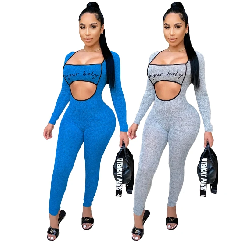 Summer Autumn Women Clothing letter print nightclub Solid Sexy hollow Bodysuit One Piece Club Outfits Sports Lounge Wholesale
Summer Autumn Women Clothing letter print nightclub Solid Sexy hollow Bodysuit One Piece Club Outfits Sports Lounge Wholesale