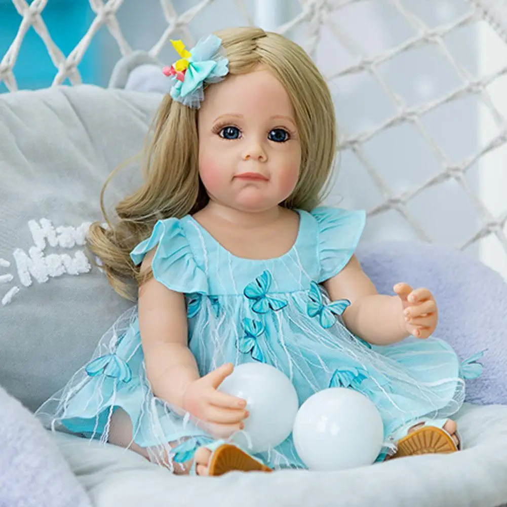 NPK 22 Inch 55CM Maggi FUll Body Silicone Reborn Toddler Girl Princess Hand-detailed Paiting Waterproof Toy For Girls
NPK 22 Inch 55CM Maggi FUll Body Silicone Reborn Toddler Girl Princess Hand-detailed Paiting Waterproof Toy For Girls