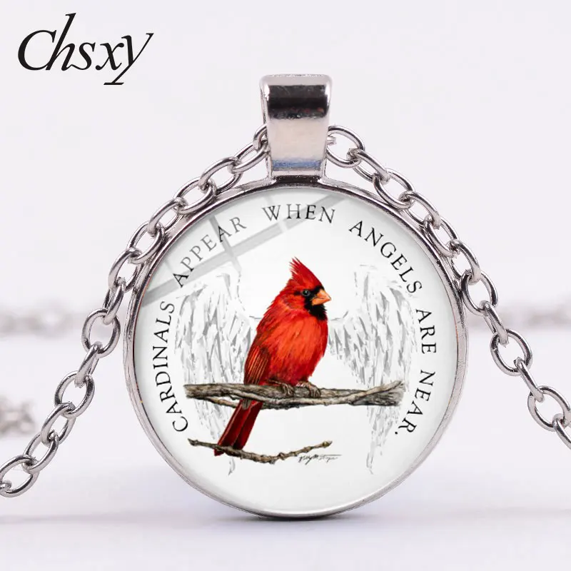 CHSXY Canada Unique Lucky Red Bird Pendant Necklace Cardinals Appear When Angels Are Near Art Glass Dome Necklaces Jewelry Gifts
CHSXY Canada Unique Lucky Red Bird Pendant Necklace Cardinals Appear When Angels Are Near Art Glass Dome Necklaces Jewelry Gifts