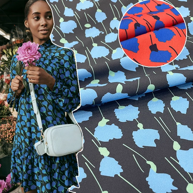 European brand new product Abstract flower digital printing clothing fabric Summer thin crepe de chiffon skirt shirt fabric 
European brand new product Abstract flower digital printing clothing fabric Summer thin crepe de chiffon skirt shirt fabric