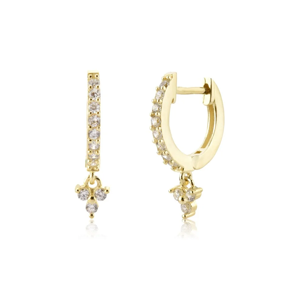 Gold Three Zircon Charm Drop Earring Loops Piercing Pendientes Clips Rock Punk Party Jewelry Gift 925 sterling silver earrings
Gold Three Zircon Charm Drop Earring Loops Piercing Pendientes Clips Rock Punk Party Jewelry Gift 925 sterling silver earrings