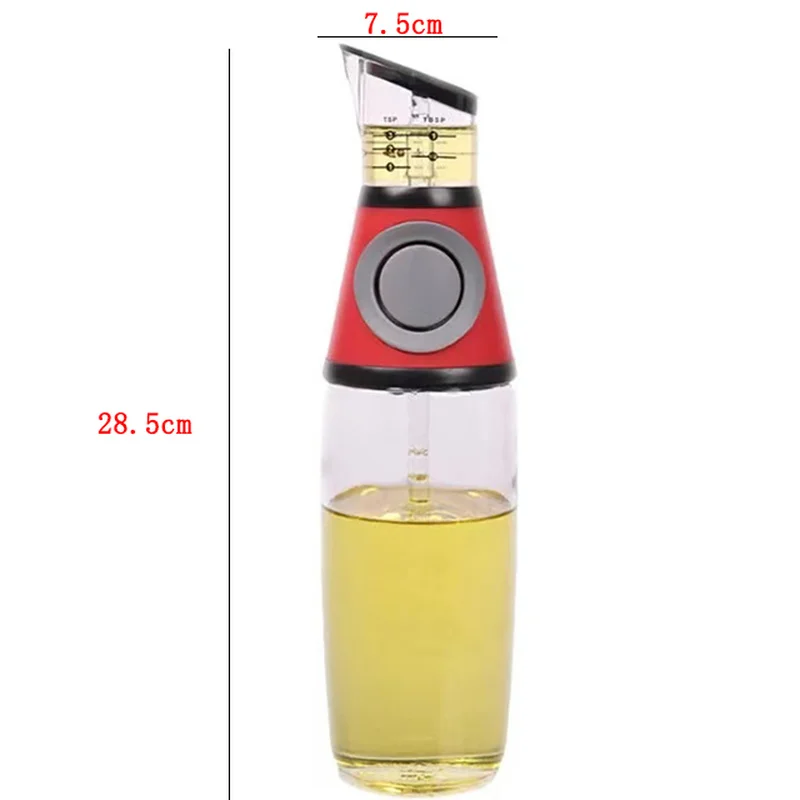 500ml Superior Glass Oil and Vinegar Dispenser Measuring Oil Pourer Wide Opening for Easy Refill and Cleaning Kitchen Tools 
500ml Superior Glass Oil and Vinegar Dispenser Measuring Oil Pourer Wide Opening for Easy Refill and Cleaning Kitchen Tools