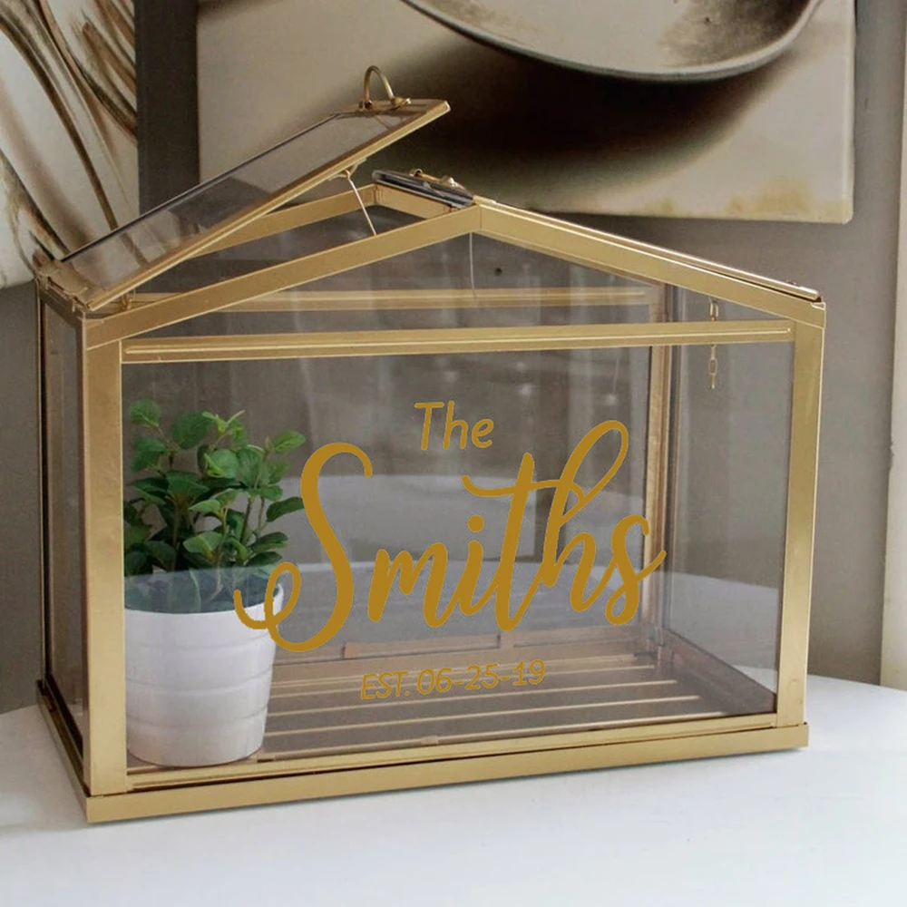 Greenhouse Card Box Stickers Wedding Card Box Decal Vinyl Personalized Mr & Mrs Sign Wall Hangings Home Living Decor Mural HJ159
Greenhouse Card Box Stickers Wedding Card Box Decal Vinyl Personalized Mr & Mrs Sign Wall Hangings Home Living Decor Mural HJ159