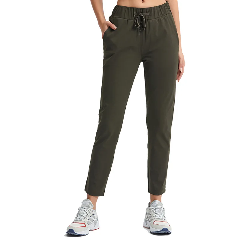 New loose straight-leg yoga pants, drawstring waist drape, sports and leisure elastic nine-point pants women
New loose straight-leg yoga pants, drawstring waist drape, sports and leisure elastic nine-point pants women