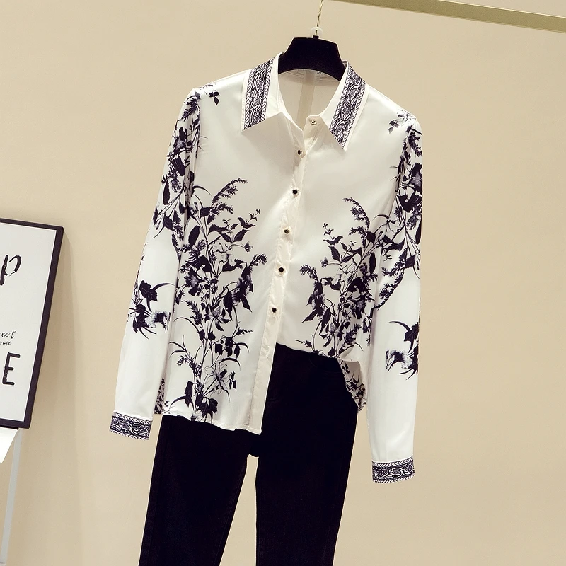 Missfansiqi Spring Autumn Fashion Women Turn Down Collar Long Sleeves Retro Floral Print Shirts Ladies Shirt Female Blouse Tops
Missfansiqi Spring Autumn Fashion Women Turn Down Collar Long Sleeves Retro Floral Print Shirts Ladies Shirt Female Blouse Tops