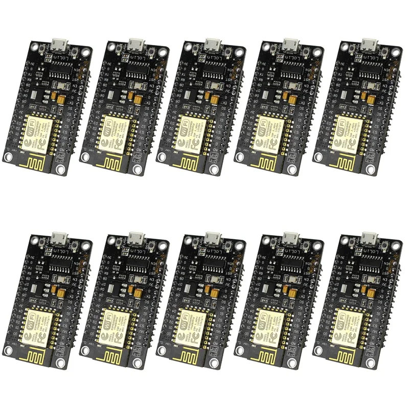 10 шт. Новый беспроводной модуль CH340 NodeMcu V3 Lua Wi-Fi Интернет вещей Плата развития на основе ESP8266
10 шт. Новый беспроводной модуль CH340 NodeMcu V3 Lua Wi-Fi Интернет вещей Плата развития на основе ESP8266