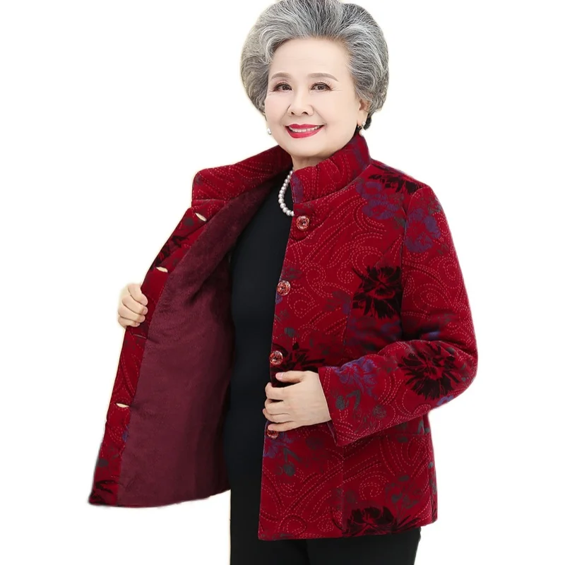 Winter Cotton Jacket Middle Elderly Women Cotton Padded Coat 2022 NEW Winter Mother Clothing Print Thick Wadded Jacket XL-5XL
Winter Cotton Jacket Middle Elderly Women Cotton Padded Coat 2022 NEW Winter Mother Clothing Print Thick Wadded Jacket XL-5XL