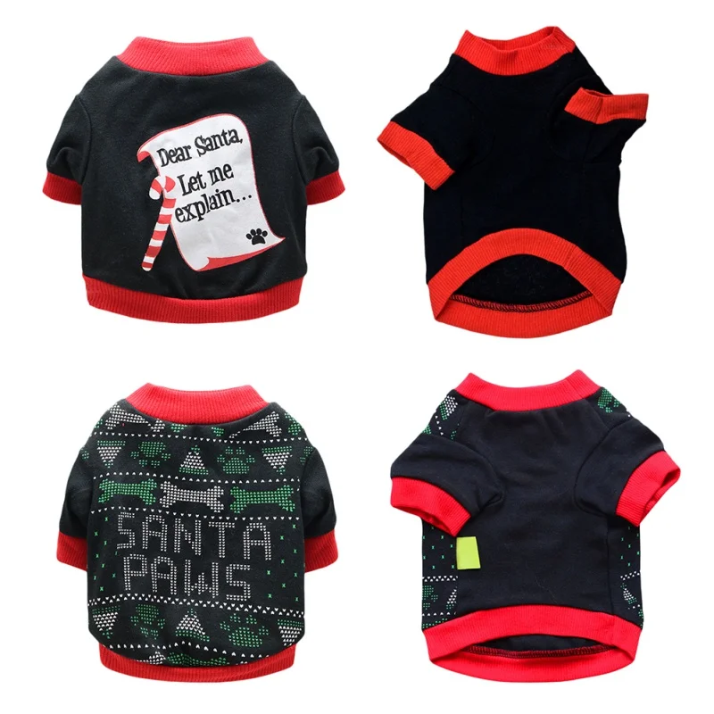 Christmas Pet Clothes Soft Puppy Shirts Printed Pet T-Shirt Puppy Christmas Cosplay Costumes For Small Dogs Cats
Christmas Pet Clothes Soft Puppy Shirts Printed Pet T-Shirt Puppy Christmas Cosplay Costumes For Small Dogs Cats