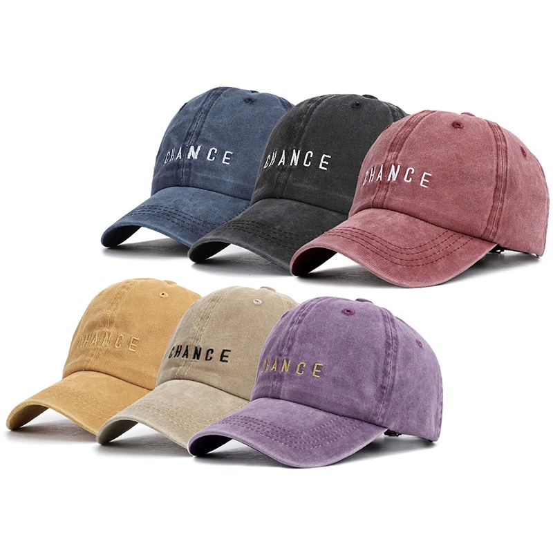 2021 Fashion CHANCE Letters Embroidered Baseball Cap High Quality Casual Hat Spring Man Woman Adjustable Washed Cotton Vintage
2021 Fashion CHANCE Letters Embroidered Baseball Cap High Quality Casual Hat Spring Man Woman Adjustable Washed Cotton Vintage