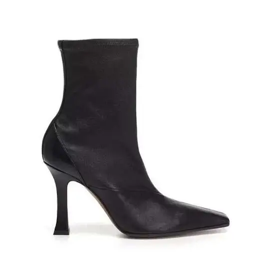 BONJEAN Autumn Mid-calf Woman Boots Square Toe PU Leather Thin Heels Boots Stretch Boots Black Wine Red
BONJEAN Autumn Mid-calf Woman Boots Square Toe PU Leather Thin Heels Boots Stretch Boots Black Wine Red