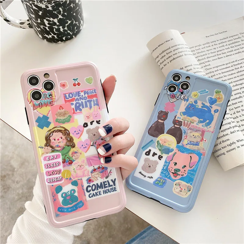 Cute Cartoon Graffiti Bear Korean Phone Case For iPhone 11 Pro Max Xr X Xs Max 7 8 Puls SE 2020 Cases Soft Silicone Cover
Cute Cartoon Graffiti Bear Korean Phone Case For iPhone 11 Pro Max Xr X Xs Max 7 8 Puls SE 2020 Cases Soft Silicone Cover