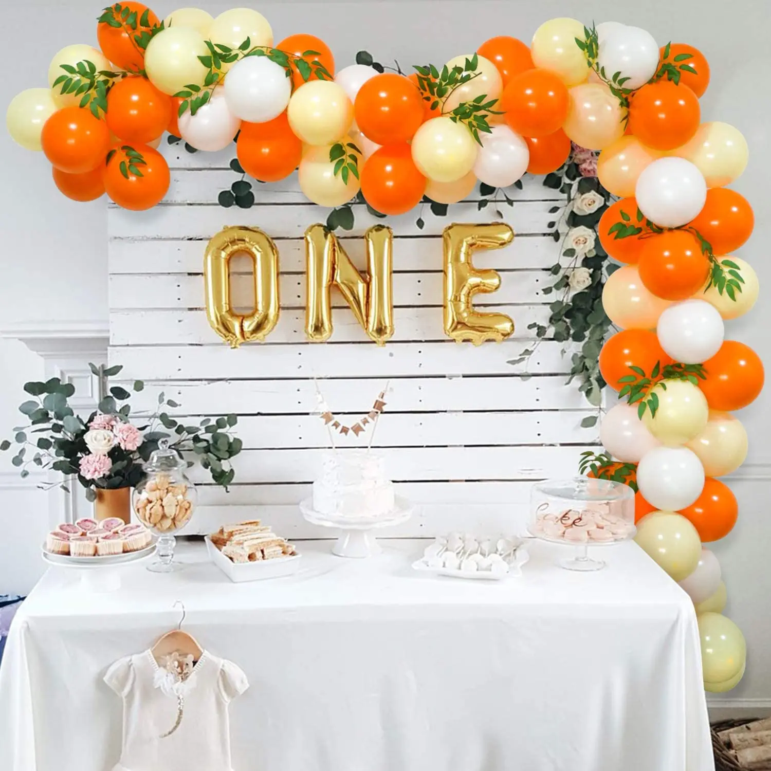 Yellow White Orange Balloon Garland Arch Kit Artificial Willow Leaves for Birthday Baby Shower Bridal Shower Party Decorations
Yellow White Orange Balloon Garland Arch Kit Artificial Willow Leaves for Birthday Baby Shower Bridal Shower Party Decorations