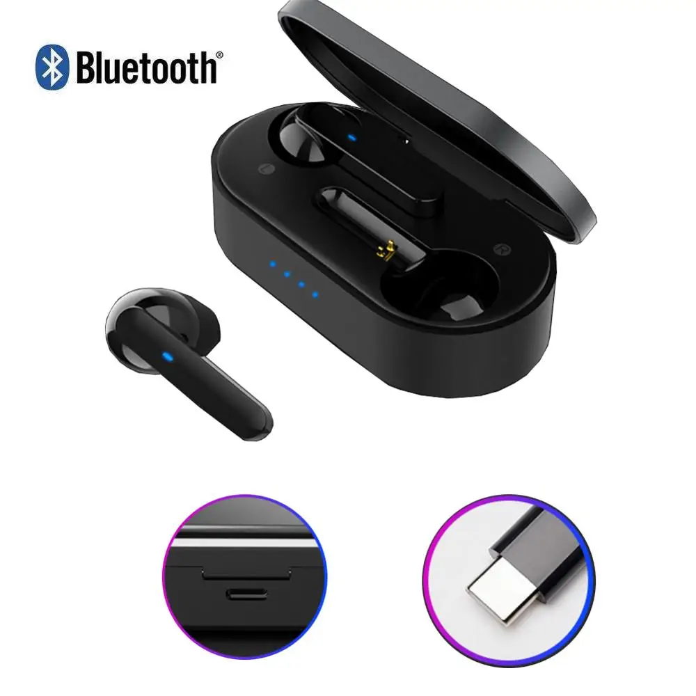 

TWS беспроводные Bluetooth-наушники с микрофоном, спортивные водонепроницаемые беспроводные гарнитуры, с сенсорным управлением, для музыки, науш...
