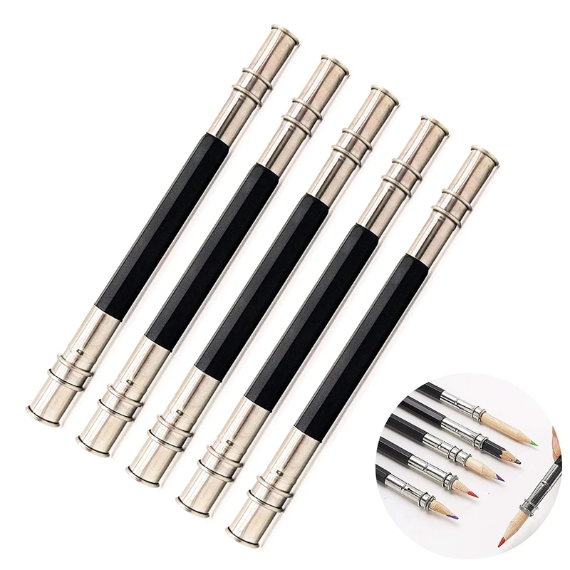 12Pcs Adjustable Dual Head Pencil Extender Holder Pencil Lengthener Length Extender Holder for School Office Supplies 
12Pcs Adjustable Dual Head Pencil Extender Holder Pencil Lengthener Length Extender Holder for School Office Supplies