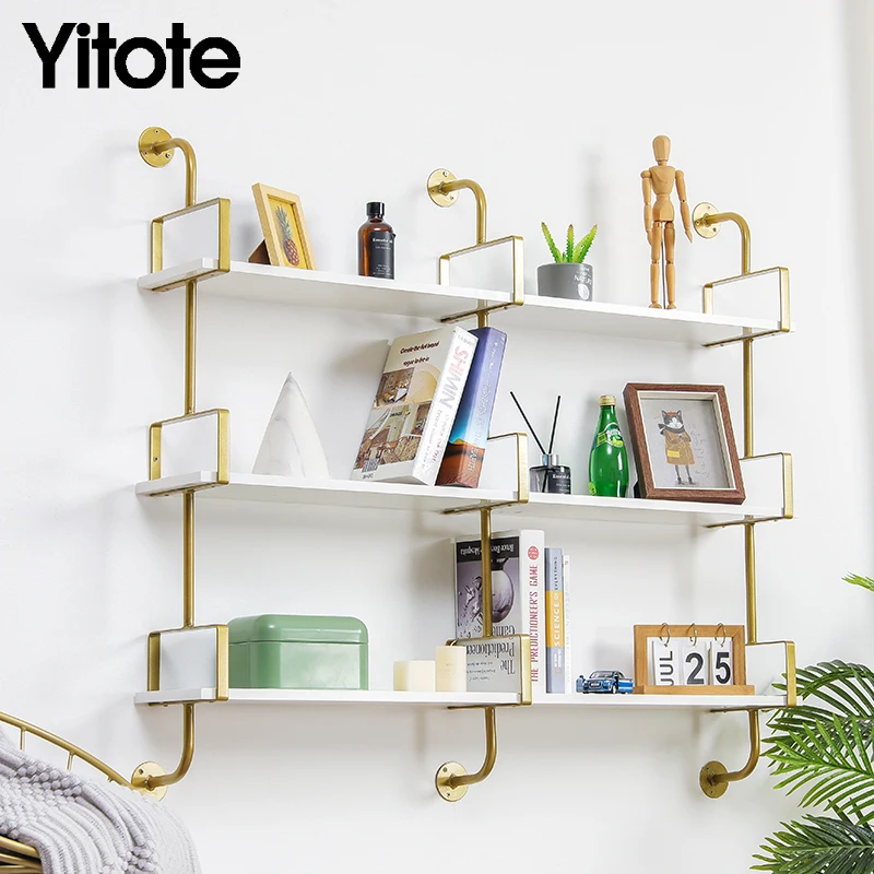 YITOTE Wall shelf bookshelf Iron art Living room storage decorative shelf Wall bedroom wall hanging DIY
YITOTE Wall shelf bookshelf Iron art Living room storage decorative shelf Wall bedroom wall hanging DIY