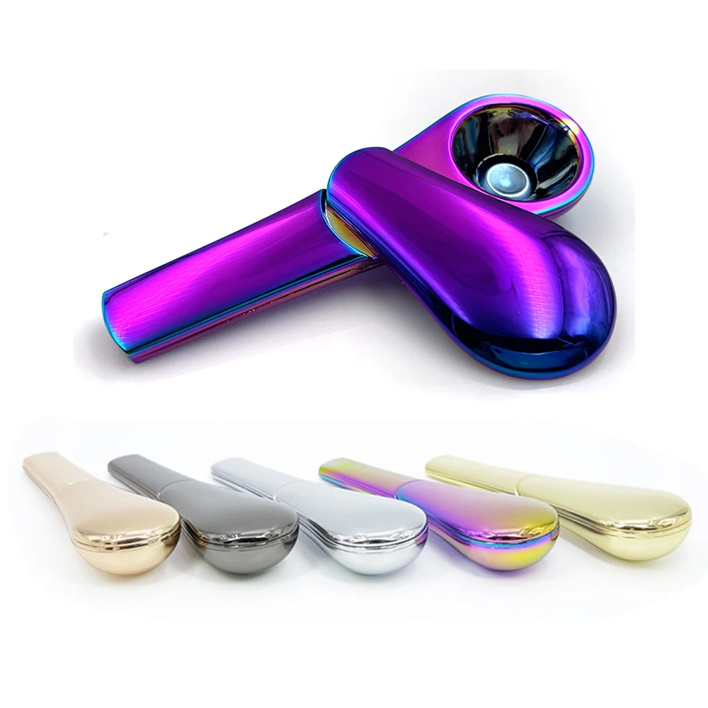 Spoon Smoking Pipe Portable Creative Herb Tobacco Cigarette Ignescent Metal Pipes For Smoking Gift Box
Spoon Smoking Pipe Portable Creative Herb Tobacco Cigarette Ignescent Metal Pipes For Smoking Gift Box