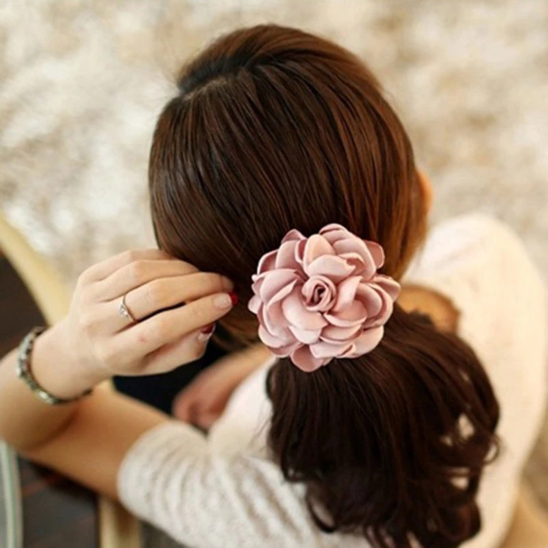 Big Rose Flower Elastics Hair Holders Rubber Bands Girls Women Kawaii Cute Tie Gum Fabric Hot Sale Head Wear Accessories
Big Rose Flower Elastics Hair Holders Rubber Bands Girls Women Kawaii Cute Tie Gum Fabric Hot Sale Head Wear Accessories