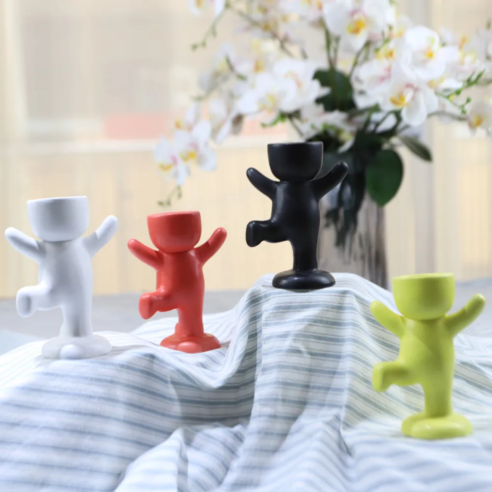 Human-shaped Ceramic Flower Pot Creative Flower Vase Ceramic Crafts Plant Home Garden Ornaments Decoration Planter Pot
Human-shaped Ceramic Flower Pot Creative Flower Vase Ceramic Crafts Plant Home Garden Ornaments Decoration Planter Pot